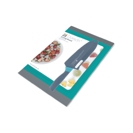 7-Inch Coated Chef Knife & Cutting Board Set