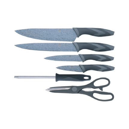 6-Piece Granite Coated Knife Set